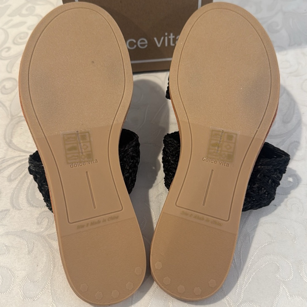 dolce vita Dinah Raffia Sandal. Ladies 8. - Picture 10 of 13
